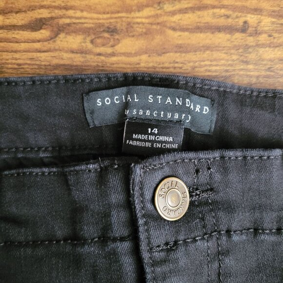 Social Standard by Sanctuary Pants Womens 14 Logan Utility Zip Ankle Stretch - Picture 4 of 11